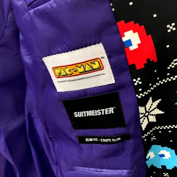 Suitmeister Men's Pac-Man Blazer Sports Coat - Picture 7 of 7